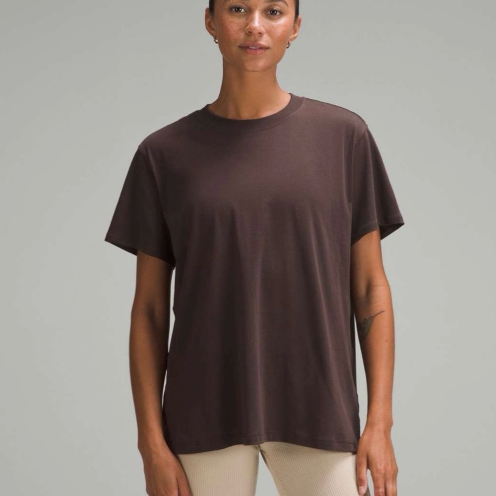 Lululemon All Yours Cotton T Shirt in Espresso